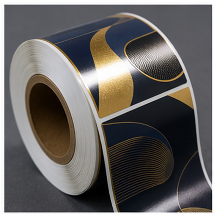 Containers with product labels and premium finishes