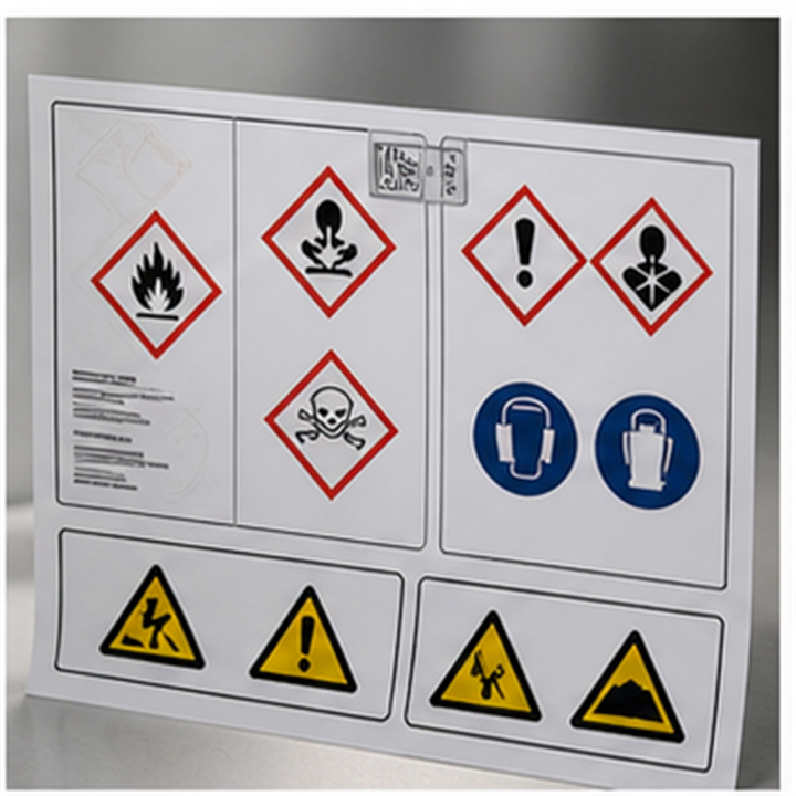 Technical and safety labels for demanding applications